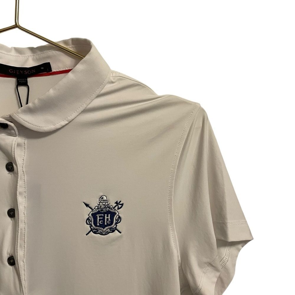 Greyson Scarlett Polo in Arctic White Size Large NWT - Picture 3 of 6